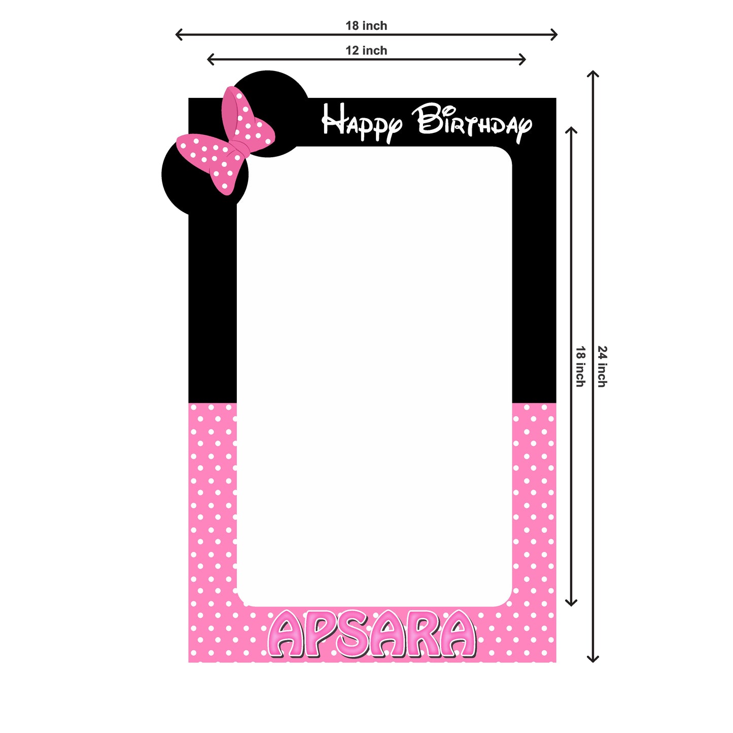 Minnie Mouse Theme Personalized Photobooth
