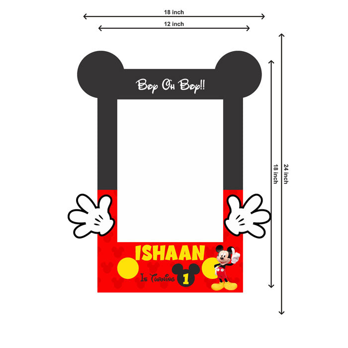 Mickey Mouse Theme Personalized Photobooth