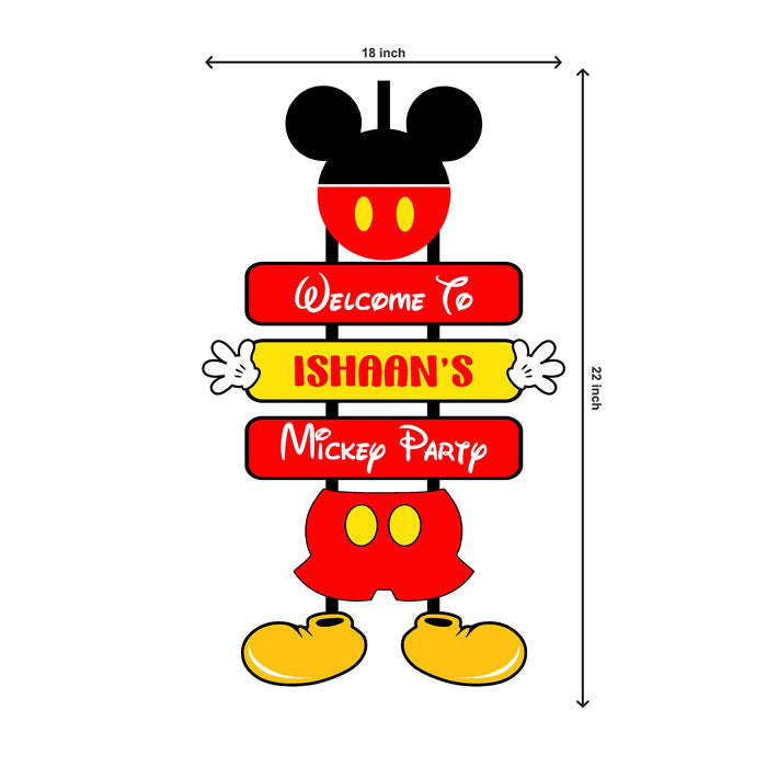 Mickey Mouse Theme Door Poster