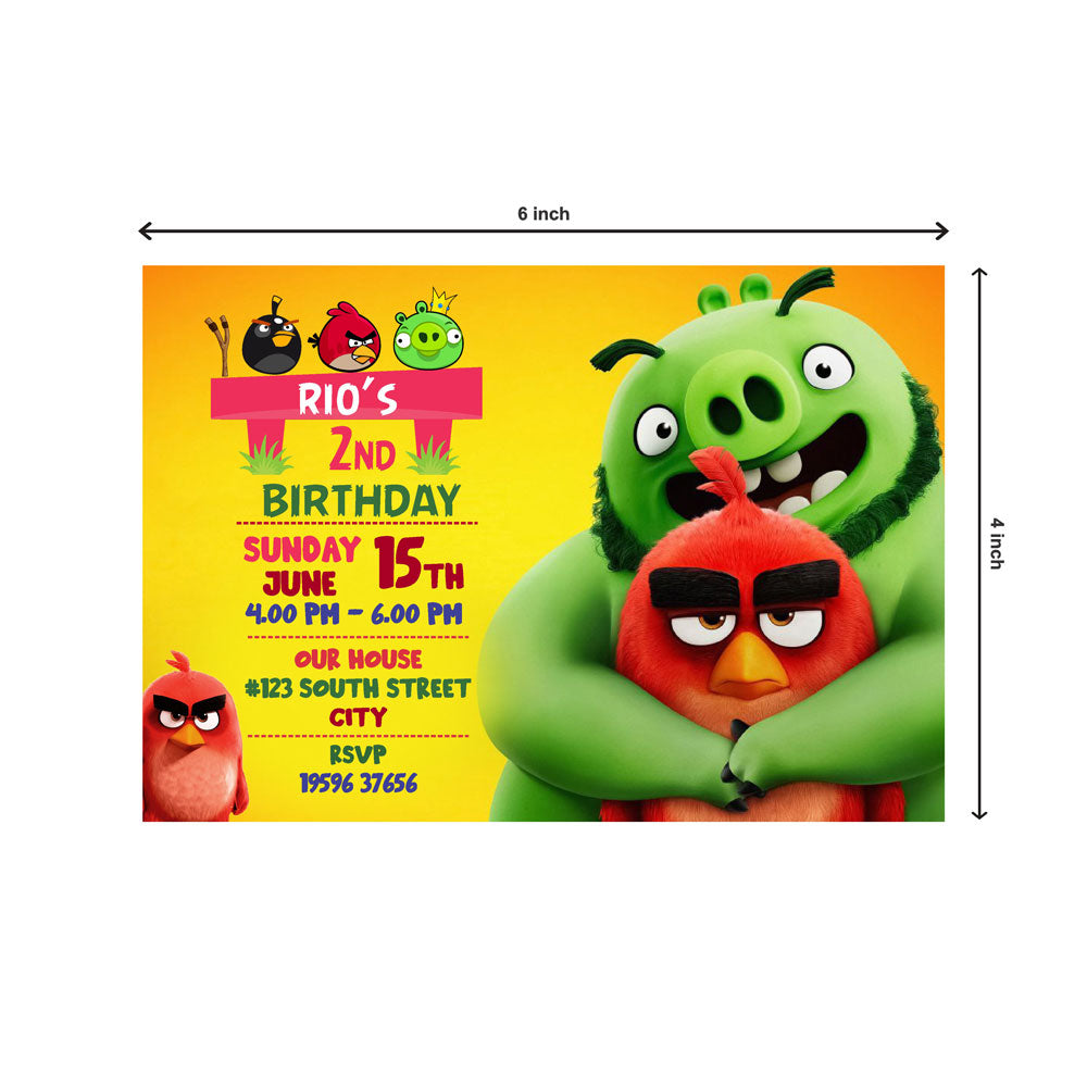 Angry Birds Theme Invite