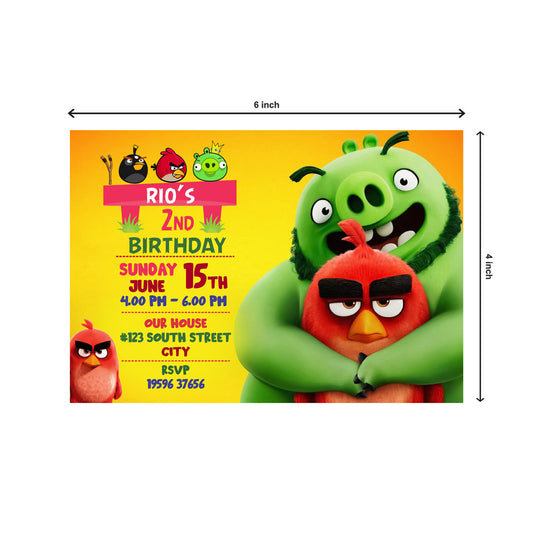 Angry Birds Theme Invite