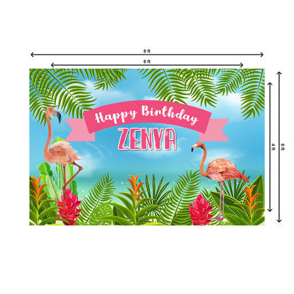 Flamingo Theme Customized Backdrop