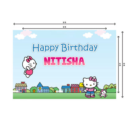 Hello Kitty Theme Backdrop