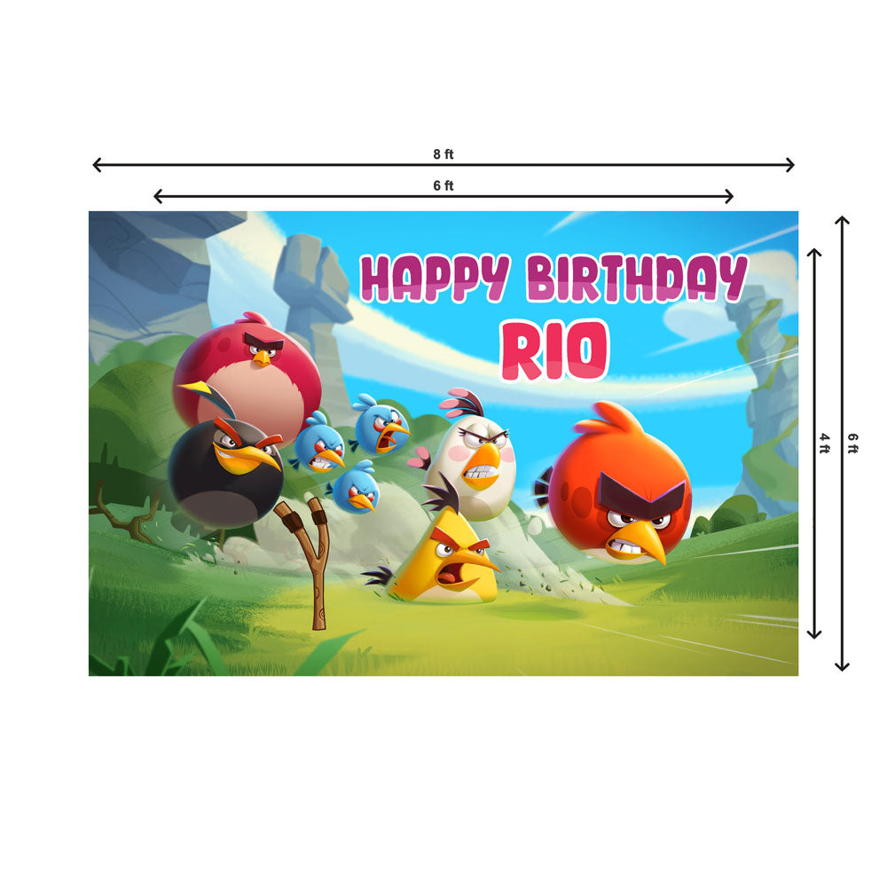 Angry Birds Theme Customized Backdrop