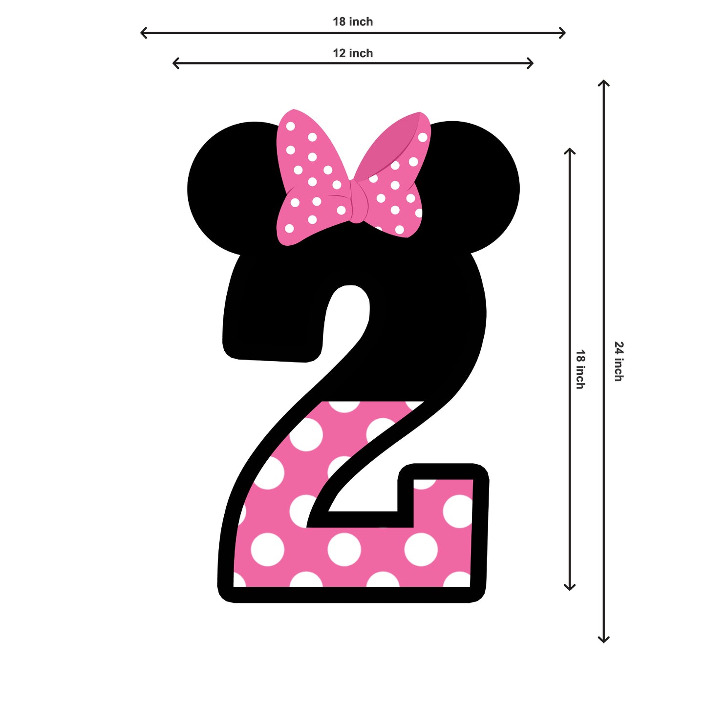 Minnie Mouse Theme Cutout - BP 01