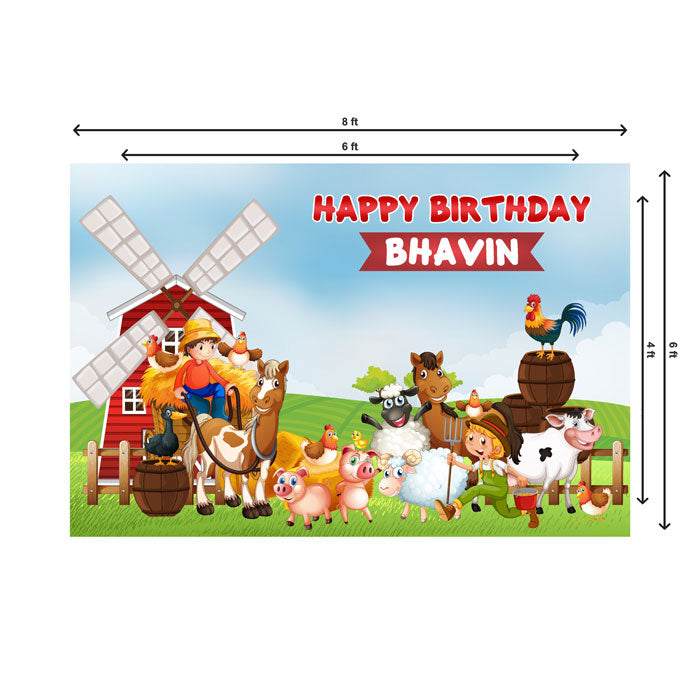 Farm Theme Customized Backdrop