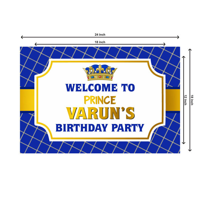 Prince Theme Personalized Welcome Board
