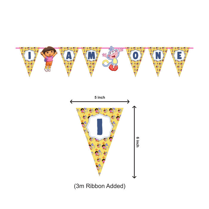 Dora the Explorer Theme Age Bunting