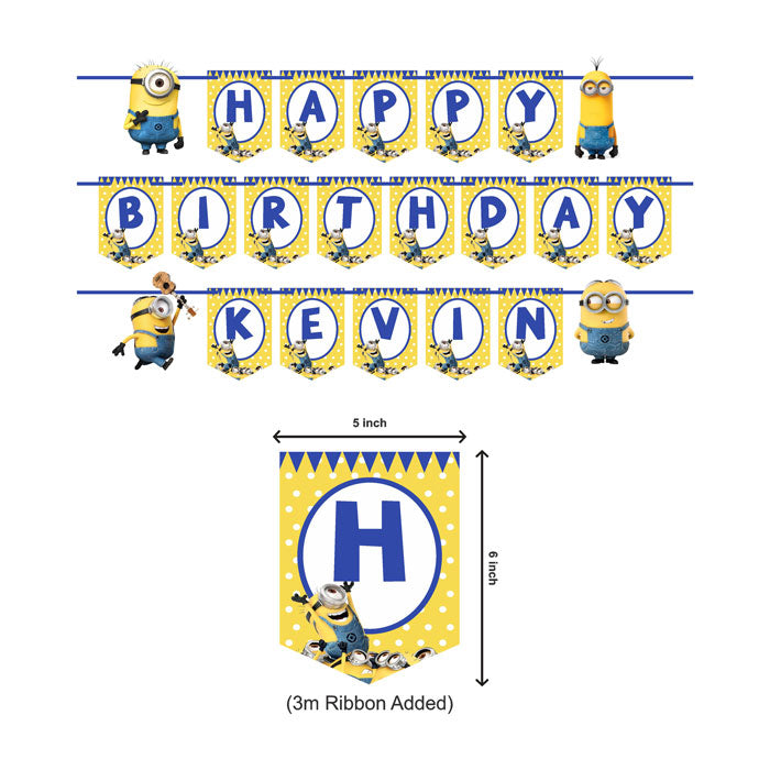 Minions Theme Customized Bunting