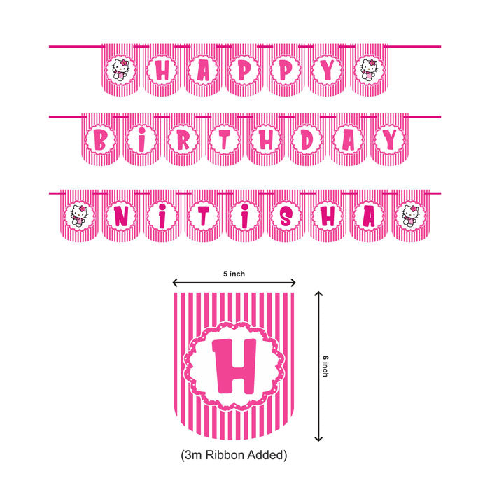 Hello Kitty Theme Customized Bunting