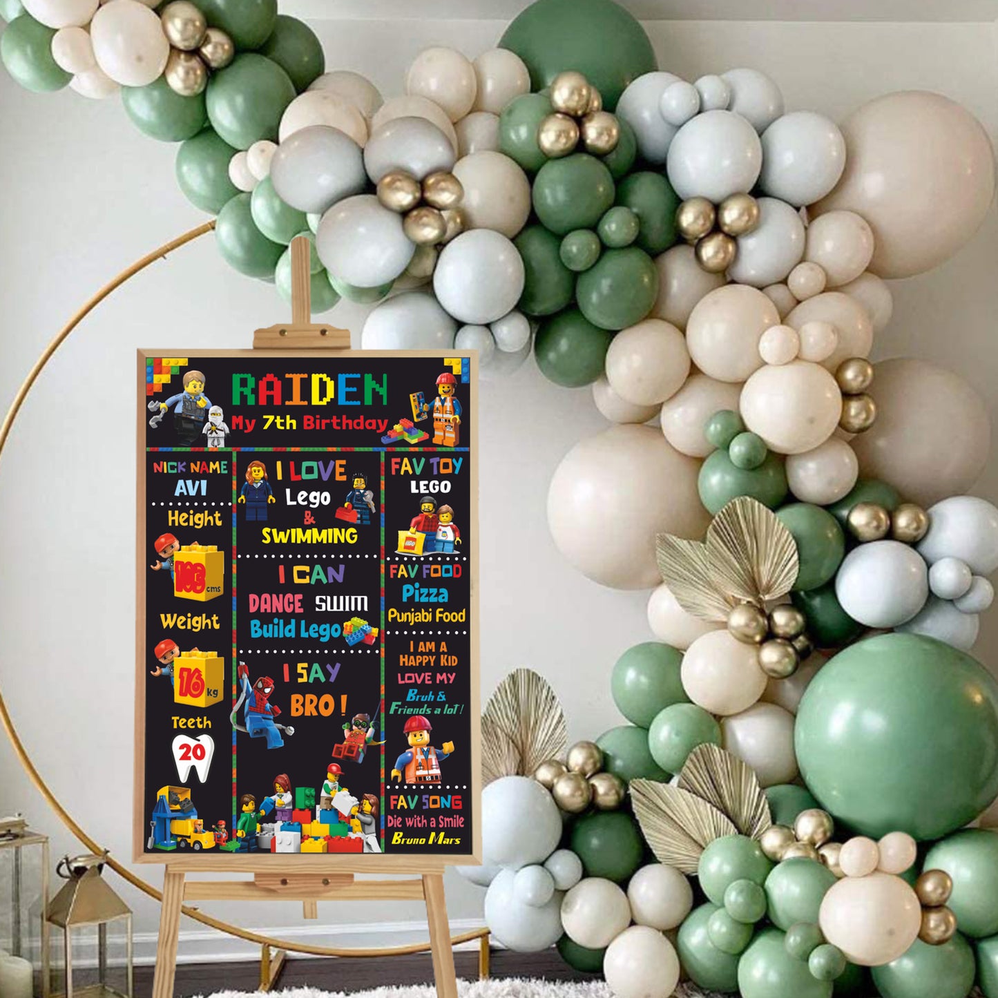 Lego Theme Chalkboard