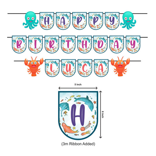 Under the sea Theme Customized Bunting