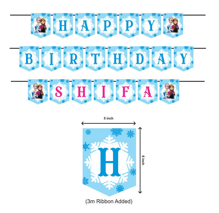 Frozen Theme Customized Bunting