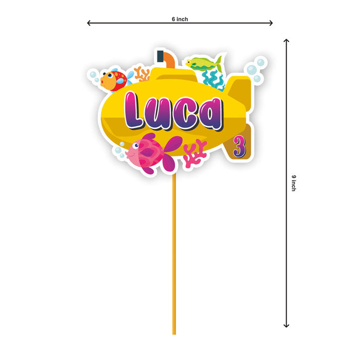 Under the sea Theme Customized Caketopper