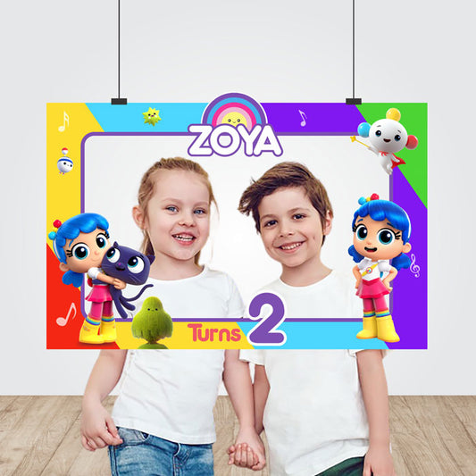 True & the Rainbow Kingdom Theme Personalized Photobooth