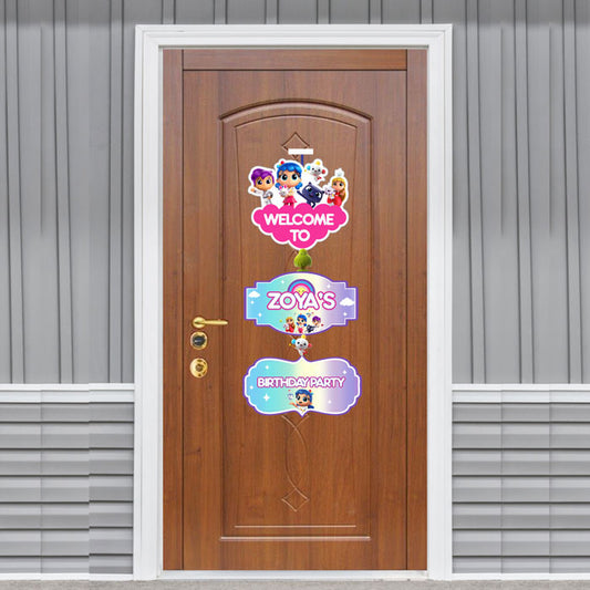 True & the Rainbow Kingdom Theme Door Poster