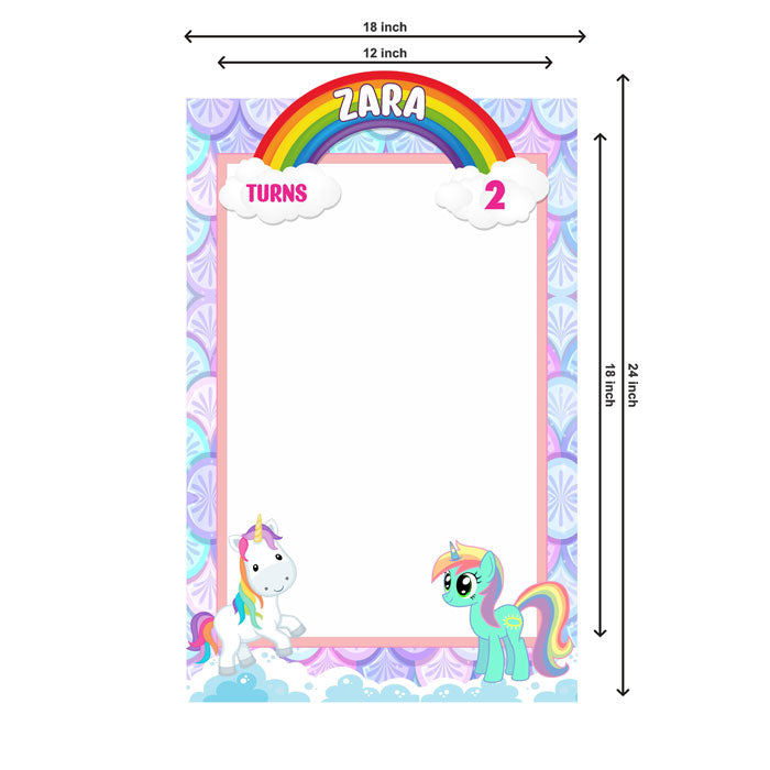 Unicorn Theme Personalized Photobooth