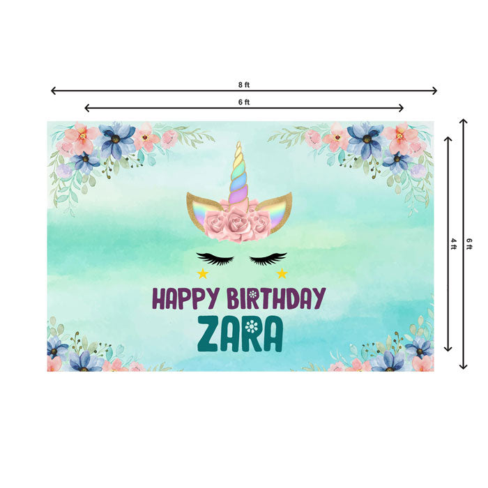 Unicorn Theme Customized Backdrop