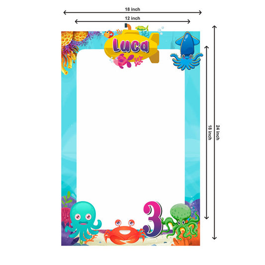 Under the sea Theme Personalized Photobooth