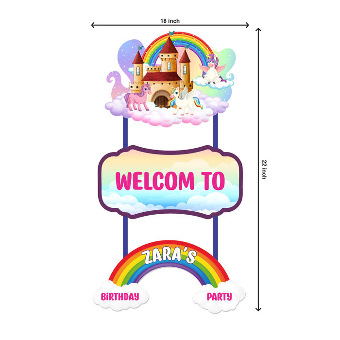 Unicorn Theme Door Poster