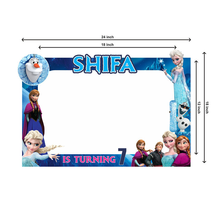 Frozen Theme Personalized Photobooth