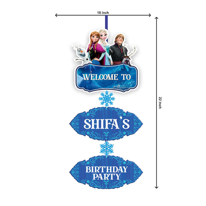 Frozen Theme Door Poster