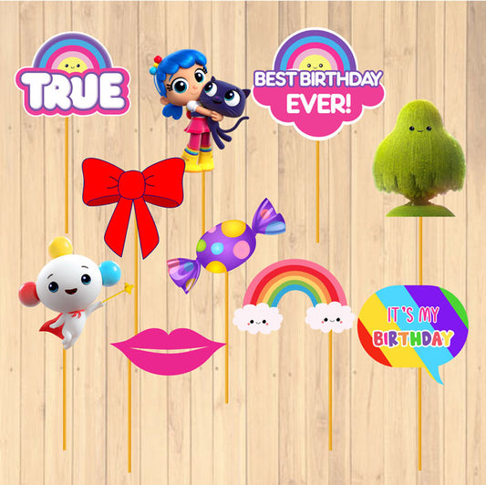 True & the Rainbow Kingdom Theme Props