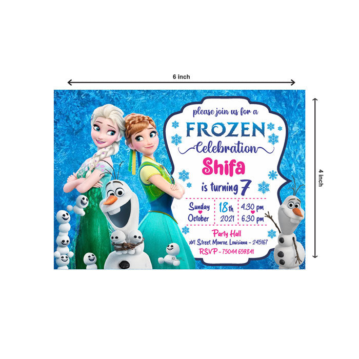 Frozen Theme Invite