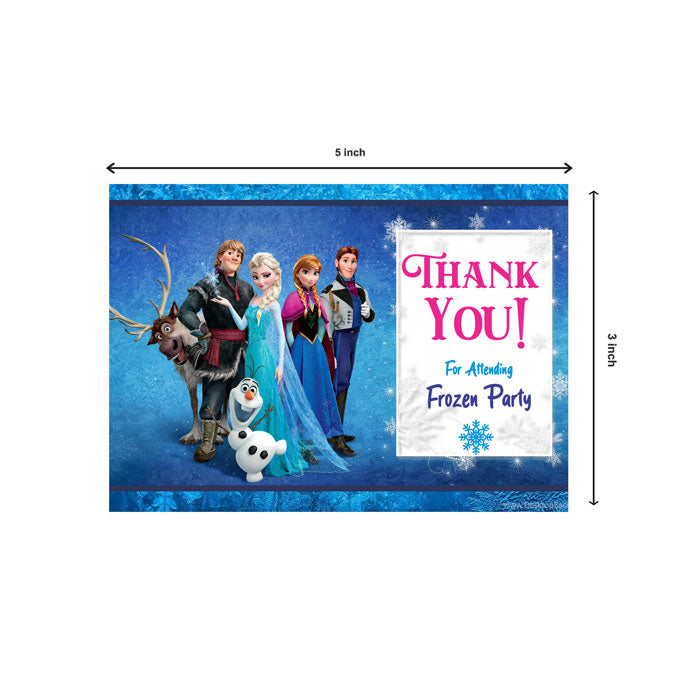 Frozen Theme Thank You Cards
