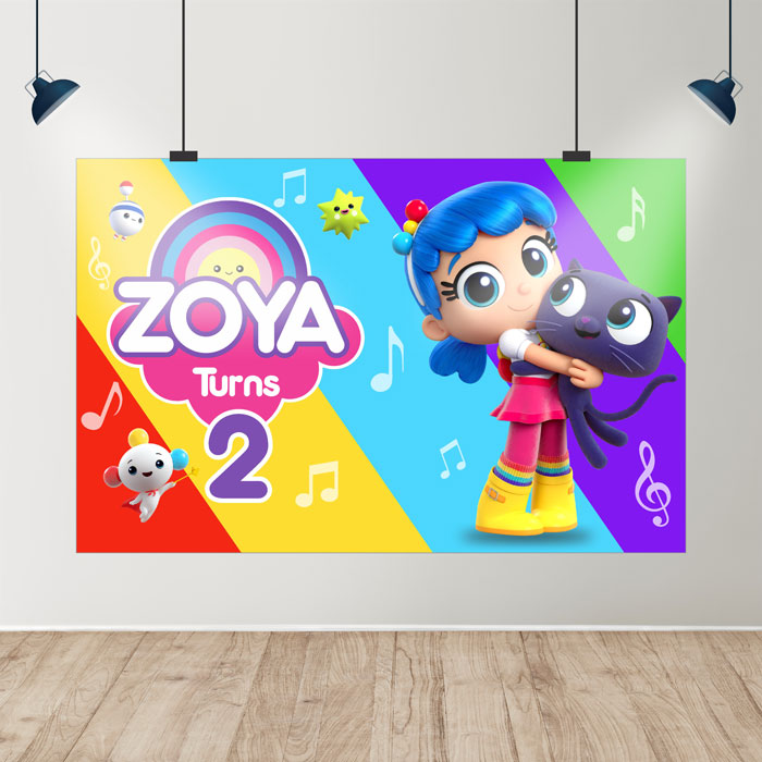 True & the Rainbow Kingdom Theme Backdrop