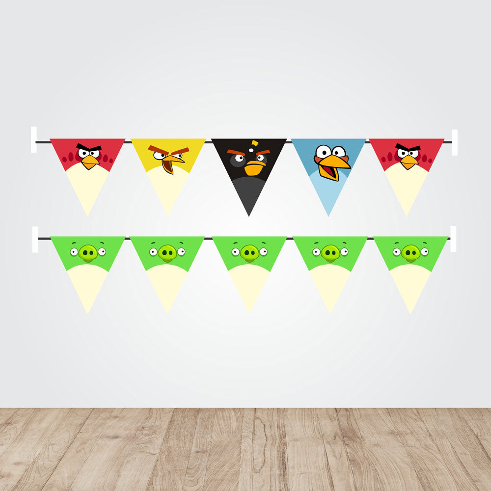 Angry Birds Theme Character Bunting