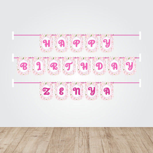 Flamingo Theme Customized Bunting