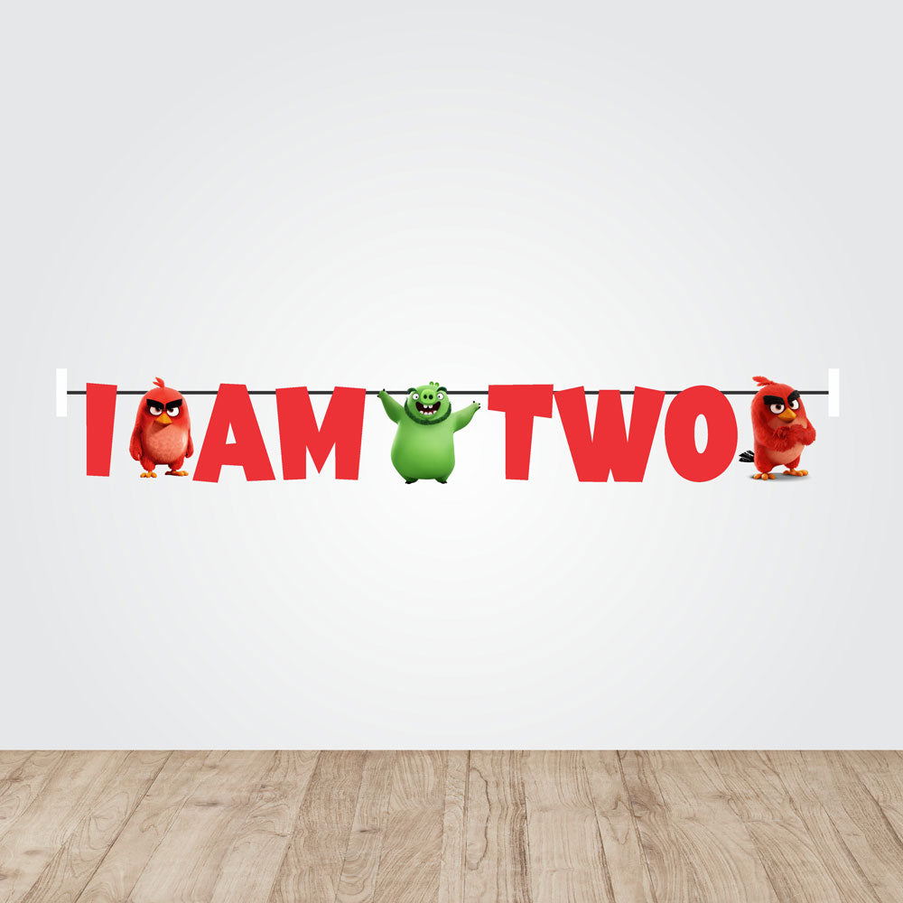Angry Birds Theme Age Bunting
