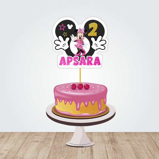 Minnie Mouse Theme Caketopper