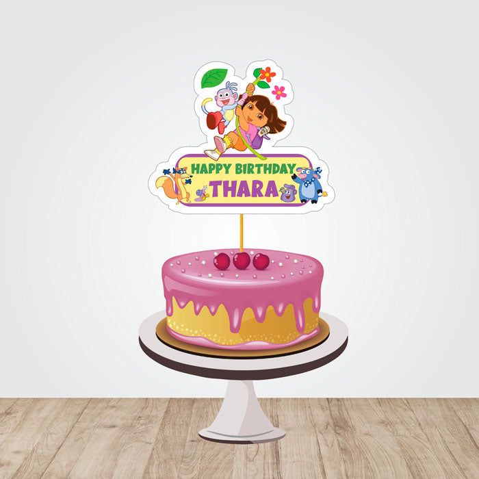 Dora the Explorer Theme Customized Caketopper