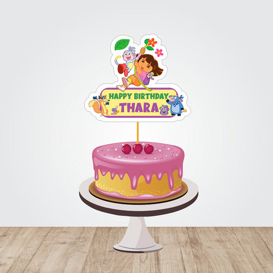 Dora the Explorer Theme Customized Caketopper