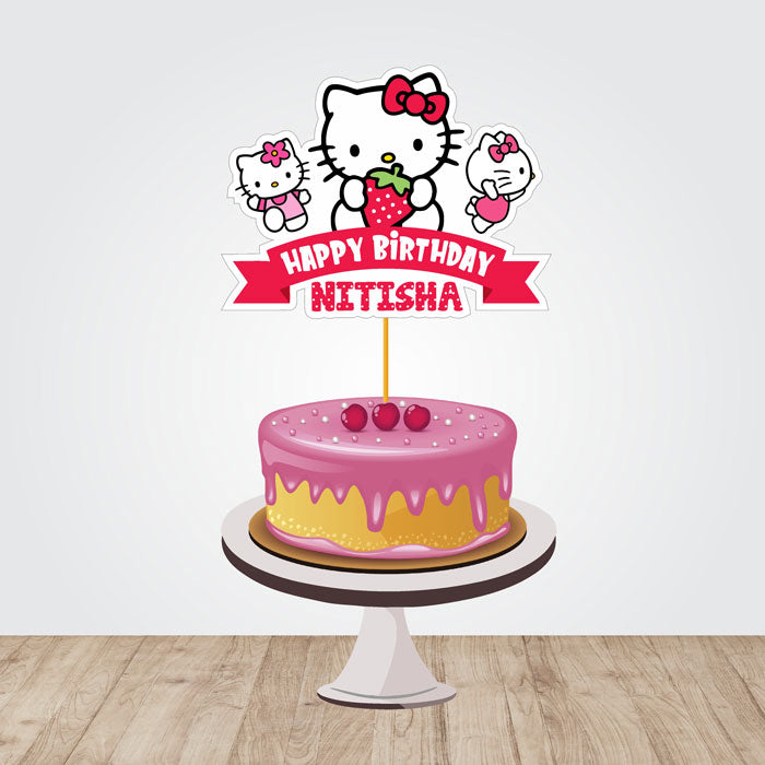 Hello Kitty Theme Caketopper