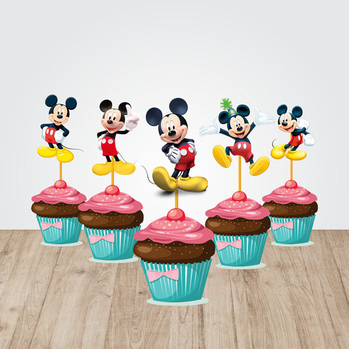 Mickey Mouse Theme Cupcake Topper