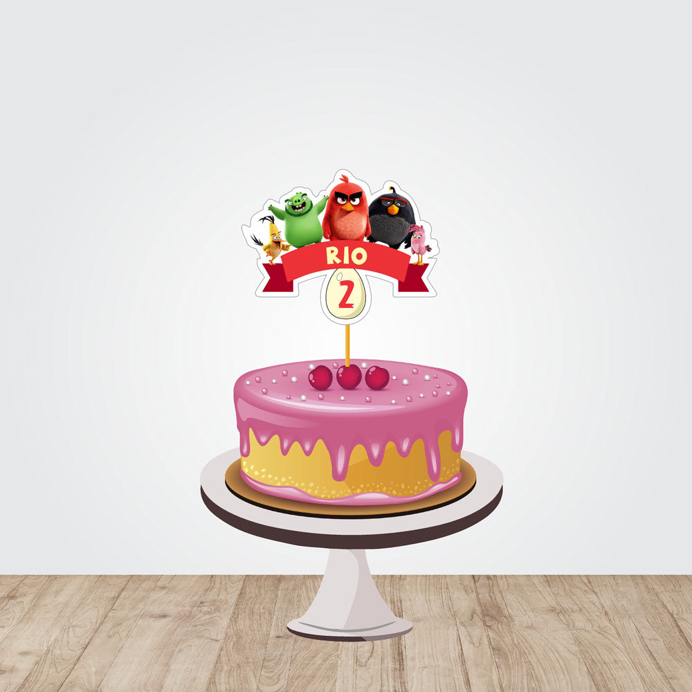 Angry Birds Theme Customized Caketopper