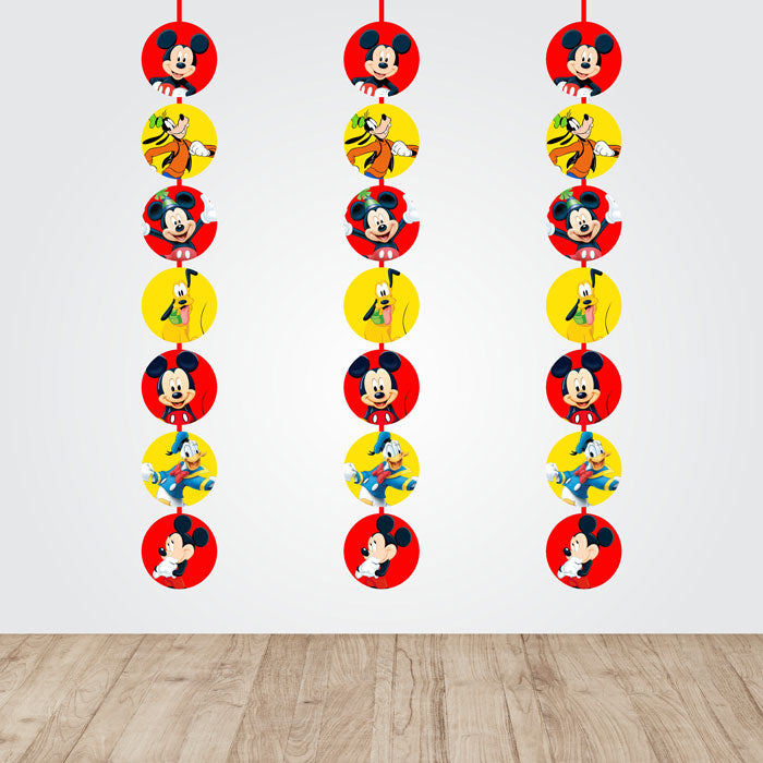 Mickey Mouse Theme Round Danglers