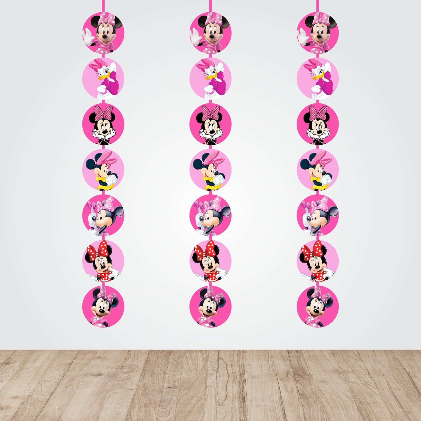Minnie Mouse Theme Round Danglers