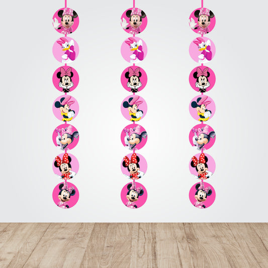 Minnie Mouse Theme Round Danglers