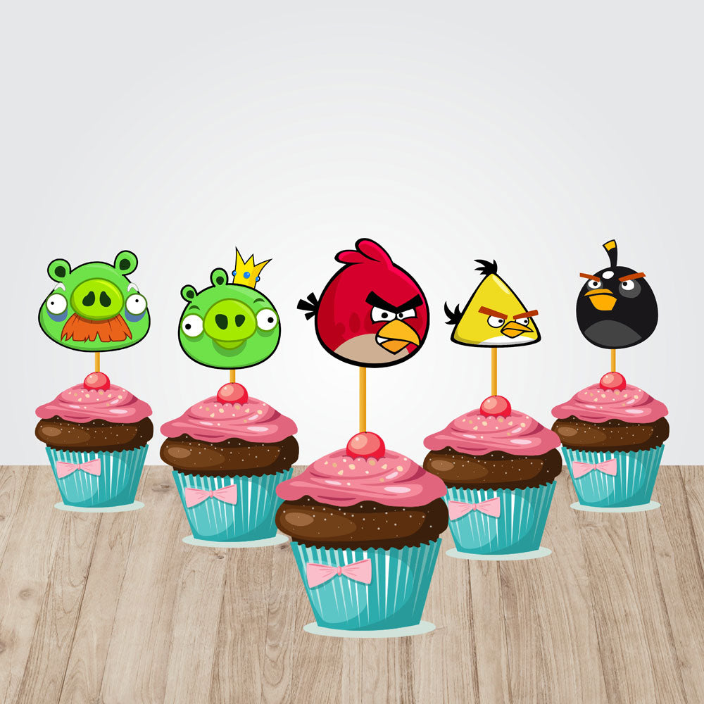 Angry Birds Theme Classic Cupcake Topper