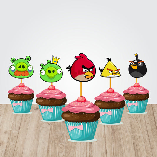 Angry Birds Theme Classic Cupcake Topper