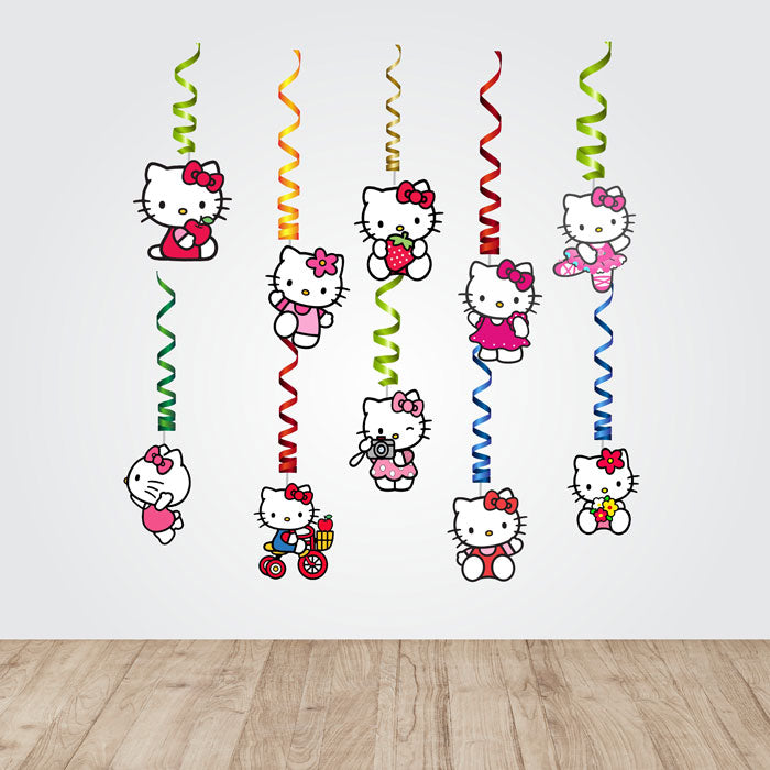 Hello Kitty Theme Swirls