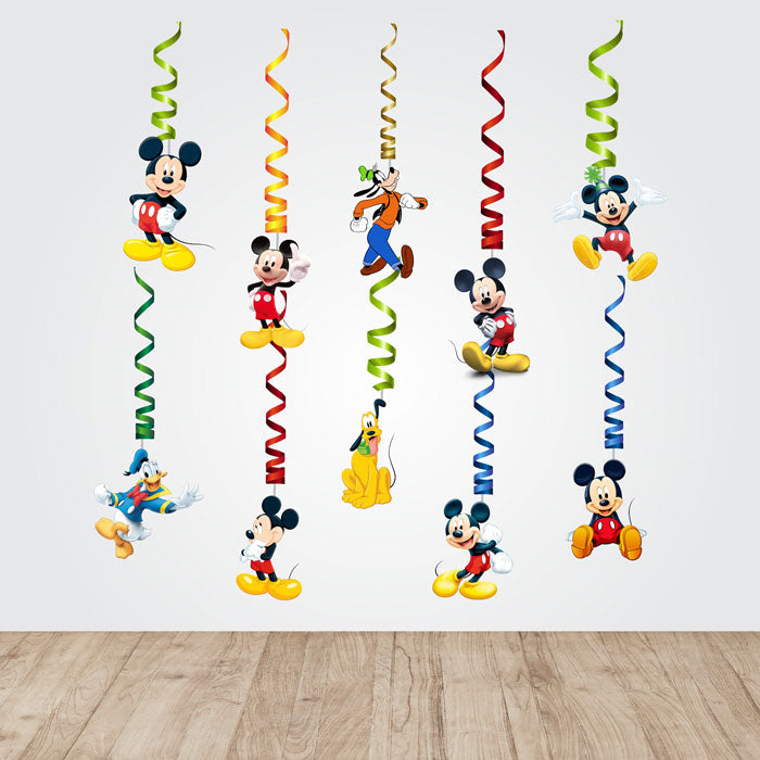 Mickey Mouse Theme Swirls
