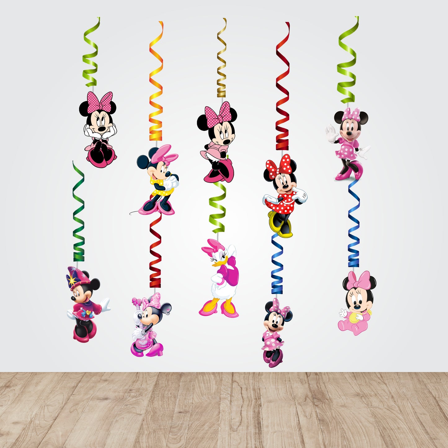 Minnie Mouse Theme Character Swirls
