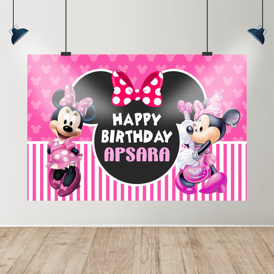 Minnie Mouse Theme Backdrop