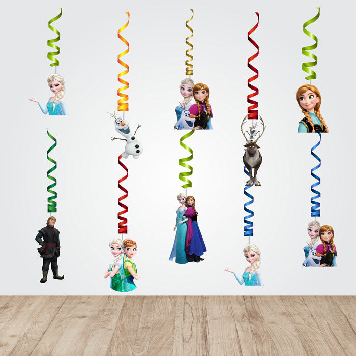 Frozen Theme Character Swirls