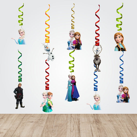 Frozen Theme Character Swirls